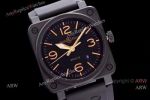 Replica Bell Ross BR 03-92 Watch Rubber Strap - Swiss AAA Grade